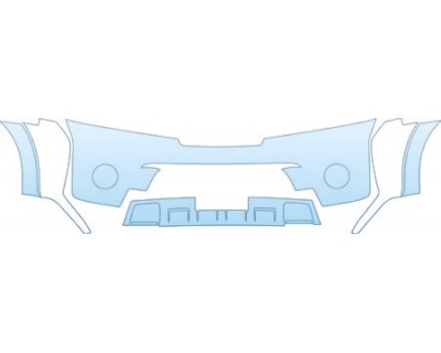 PAINT PROTECTION KIT - 2013 NISSAN ARMADA PLATINUM  BUMPER WITH PLATE CUT OUT KIT - PRECUT PPF CLEAR BRA WRAP