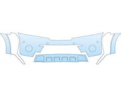 PAINT PROTECTION KIT - 2013 NISSAN ARMADA PLATINUM  BUMPER WITH SENSORS KIT - PRECUT PPF CLEAR BRA WRAP