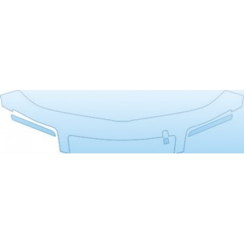 PAINT PROTECTION KIT - 2008 NISSAN VERSA SL HATCHBACK UPPER BUMPER KIT - PRECUT PPF CLEAR BRA WRAP