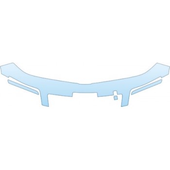 PAINT PROTECTION KIT - 2011 NISSAN VERSA SL HATCHBACK UPPER BUMPER (PLATE CUT OUT) KIT - PRECUT PPF CLEAR BRA WRAP