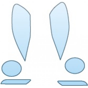 PAINT PROTECTION KIT - 2014 NISSAN JUKE NISMO  HEADLIGHTS FOG LIGHTS - PRECUT PPF CLEAR BRA WRAP