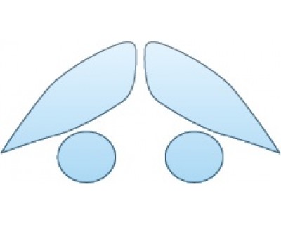 PAINT PROTECTION KIT - 2014 NISSAN JUKE S  HEADLIGHTS FOG LIGHTS - PRECUT PPF CLEAR BRA WRAP