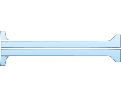 PAINT PROTECTION KIT - 2015 NISSAN SENTRA SR SEDAN ROCKERS - PRECUT PPF CLEAR BRA WRAP