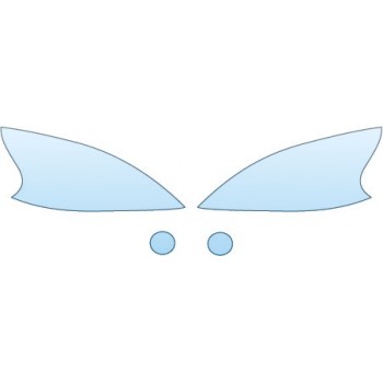 CLEAR BRA KIT - 2015 NISSAN SENTRA SR SEDAN HEADLIGHTS FOG LIGHTS