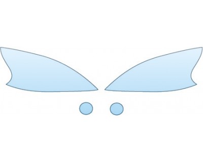 PAINT PROTECTION KIT - 2015 NISSAN SENTRA SR SEDAN HEADLIGHTS FOG LIGHTS - PRECUT PPF CLEAR BRA WRAP