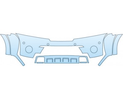 PAINT PROTECTION KIT - 2015 NISSAN ARMADA PLATINUM  BUMPER WITH SENSORS - PRECUT PPF CLEAR BRA WRAP