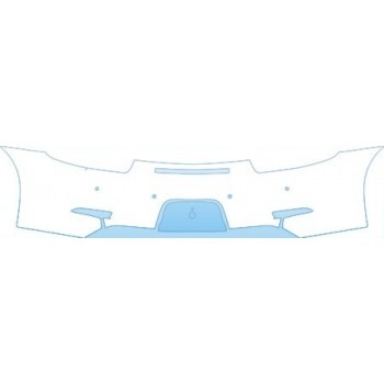 PAINT PROTECTION KIT - 2013 PORSCHE 911 CARRERA BASE FULL REAR BUMPER NO BADGES WITH SENSERS KIT - PRECUT PPF CLEAR BRA WRAP