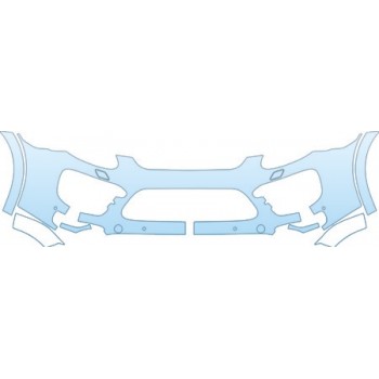 Precut PPF Kit – Clear Bra Paint Protection Film PAINT PROTECTION KIT - 2013 PORSCHE CAYENNE S BASE BUMPER(WITH WASHERS AND SENSORS 30 INCH) KIT - PRECUT PPF CLEAR BRA WRAP