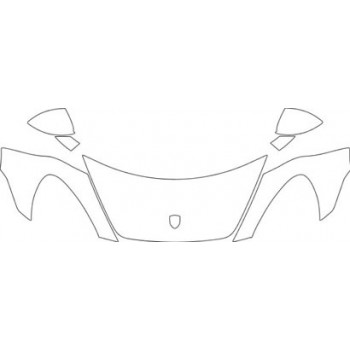 2013 PORSCHE CAYENNE GTS BASE Hood Fender Mirror Kit