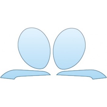 PAINT PROTECTION KIT - 2015 PORSCHE 911 CARRERA GTS HEADLIGHTS FOGLIGHTS - PRECUT PPF CLEAR BRA WRAP