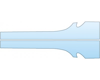 PAINT PROTECTION KIT - 2015 PORSCHE BOXSTER BASE  ROCKERS - PRECUT PPF CLEAR BRA WRAP