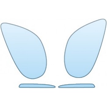 PAINT PROTECTION KIT - 2015 PORSCHE CAYMAN GTS  HEADLIGHTS RUNNING LIGHTS - PRECUT PPF CLEAR BRA WRAP