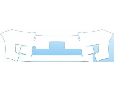 PAINT PROTECTION KIT - 2013 SCION XD BASE  LOWER BUMPR WITH PLATE CUT OUT KIT - PRECUT PPF CLEAR BRA WRAP