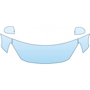 PAINT PROTECTION KIT - 2016 SCION IA SV  HOOD FENDERS MIRRORS (24 INCH) - PRECUT PPF CLEAR BRA WRAP