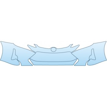 PAINT PROTECTION KIT - 2014 SCION TC HATCHBACK  BUMPER (24 INCH) - PRECUT PPF CLEAR BRA WRAP