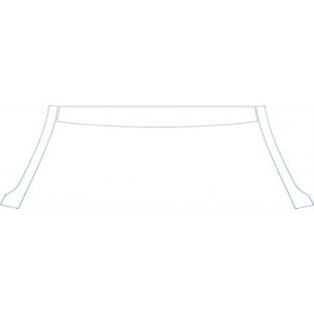 PAINT PROTECTION KIT - 2014 TOYOTA YARIS LIFTBACK LE ROOF A-PILLARS KIT - PRECUT PPF CLEAR BRA WRAP