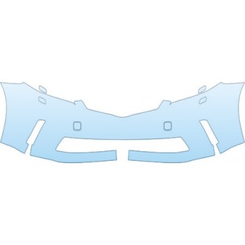 PAINT PROTECTION KIT - 2012 TOYOTA PRIUS V  LOWER BUMPER(WITH WASHERS) KIT - PRECUT PPF CLEAR BRA WRAP