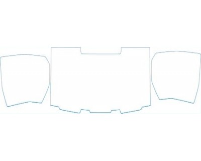 PAINT PROTECTION KIT - 2008 TOYOTA FJ CRUISER SPORT PLUS BUMPER (PLATE CUT OUT) KIT - PRECUT PPF CLEAR BRA WRAP