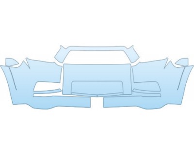 PAINT PROTECTION KIT - 2012 TOYOTA 4RUNNER TRAIL  BUMPER(30 INCH WITH PLATE CUT OUT) KIT - PRECUT PPF CLEAR BRA WRAP