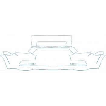 PAINT PROTECTION KIT - 2012 TOYOTA 4RUNNER TRAIL  BUMPER(30 INCH) KIT - PRECUT PPF CLEAR BRA WRAP