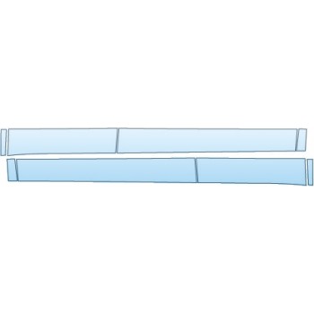 PAINT PROTECTION KIT - 2015 TOYOTA VENZA LE  ROCKERS WITH MUD FLAPS CUT OUT - PRECUT PPF CLEAR BRA WRAP