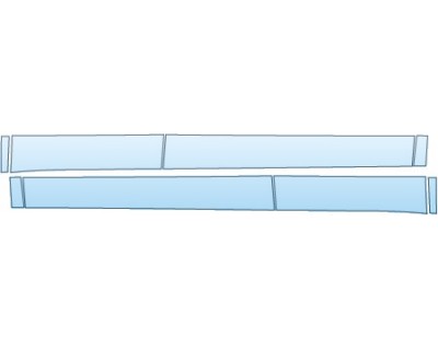 PAINT PROTECTION KIT - 2015 TOYOTA VENZA LIMITED  ROCKERS WITH MUD FLAPS CUT OUT - PRECUT PPF CLEAR BRA WRAP