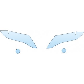 PAINT PROTECTION KIT - 2015 TOYOTA VENZA XLE  HEADLIGHTS FOG LIGHTS - PRECUT PPF CLEAR BRA WRAP