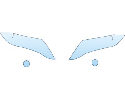 PAINT PROTECTION KIT - 2015 TOYOTA VENZA LIMITED  HEADLIGHTS FOG LIGHTS - PRECUT PPF CLEAR BRA WRAP