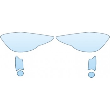 PAINT PROTECTION KIT - 2015 TOYOTA PRIUS C 2 HEADLIGHTS RUNNING LIGHTS FOG LIGHTS - PRECUT PPF CLEAR BRA WRAP