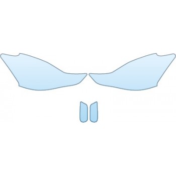 PAINT PROTECTION KIT - 2015 TOYOTA PRIUS V  HEADLIGHTS RUNNING LIGHTS - PRECUT PPF CLEAR BRA WRAP