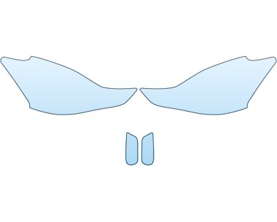 PAINT PROTECTION KIT - 2015 TOYOTA PRIUS V  HEADLIGHTS RUNNING LIGHTS - PRECUT PPF CLEAR BRA WRAP