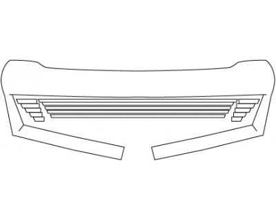 2015 TOYOTA COROLLA SE  Grille Surround And Inserts