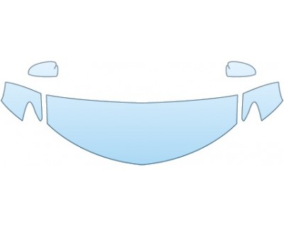 PAINT PROTECTION KIT - 2014 TOYOTA CAMRY L  HOOD FENDERS MIRRORS (24 INCH) (2014.5) - PRECUT PPF CLEAR BRA WRAP