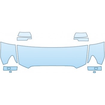 PAINT PROTECTION KIT - 2015 TOYOTA SEQUOIA SR5  HOOD FENDER MIRROR WITH WASHERS - PRECUT PPF CLEAR BRA WRAP