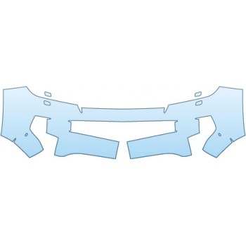 PAINT PROTECTION KIT - 2015 TOYOTA LAND CRUISER XSE  BUMPER(30 INCH) - PRECUT PPF CLEAR BRA WRAP