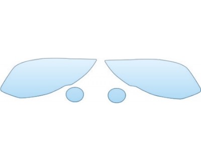 PAINT PROTECTION KIT - 2011 VOLVO C70 T5  HEADLIGHTS FOGLIGHTS KIT - PRECUT PPF CLEAR BRA WRAP