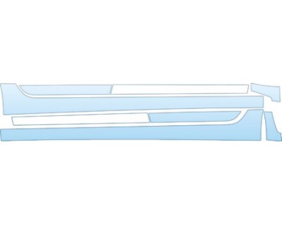 PAINT PROTECTION KIT - 2011 VOLVO S60 T6  ROCKERS KIT - PRECUT PPF CLEAR BRA WRAP