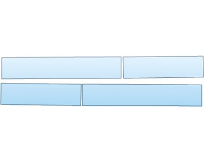 PAINT PROTECTION KIT - 2016 VOLVO XC90 MOMENTUM  DOOR SILLS - PRECUT PPF CLEAR BRA WRAP