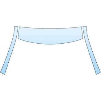 PAINT PROTECTION KIT - 2016 VOLVO XC90 R-DESIGN  ROOF A-PILLARS - PRECUT PPF CLEAR BRA WRAP