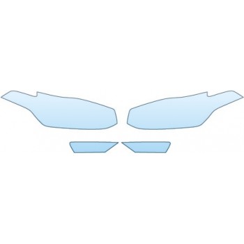 PAINT PROTECTION KIT - 2016 VOLVO XC90 MOMENTUM  HEADLIGHTS FOG LIGHTS - PRECUT PPF CLEAR BRA WRAP