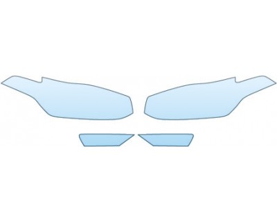 PAINT PROTECTION KIT - 2016 VOLVO XC90 MOMENTUM  HEADLIGHTS FOG LIGHTS - PRECUT PPF CLEAR BRA WRAP