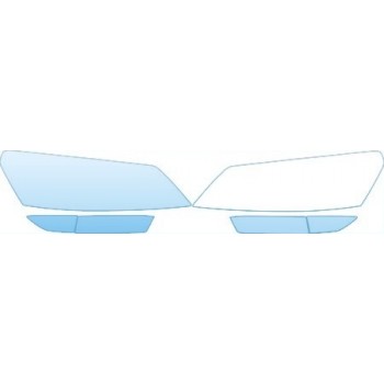 PAINT PROTECTION KIT - 2013 VOLKSWAGEN PASSAT SE  HEADLIGHTS FOG LIGHTS KIT - PRECUT PPF CLEAR BRA WRAP