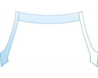 PAINT PROTECTION KIT - 2013 VOLKSWAGEN CC SEDAN LUX ROOF A_PILLARS (LUXURY OR GLASS ROOF) KIT - PRECUT PPF CLEAR BRA WRAP