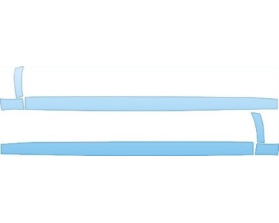 PAINT PROTECTION KIT - 2013 VOLKSWAGEN CC SEDAN SPORT ROCKER PANELS KIT - PRECUT PPF CLEAR BRA WRAP