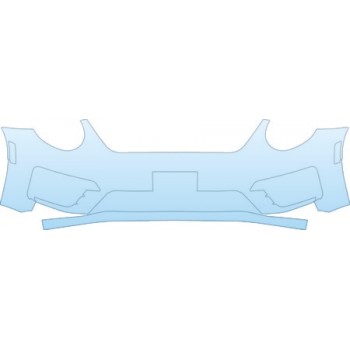 Precut PPF Kit – Clear Bra Paint Protection Film PAINT PROTECTION KIT - 2013 VOLKSWAGEN BEETLE TURBO CONVERTIBLE BUMPER WITH PLATE CUT-OUT KIT - PRECUT PPF CLEAR BRA WRAP