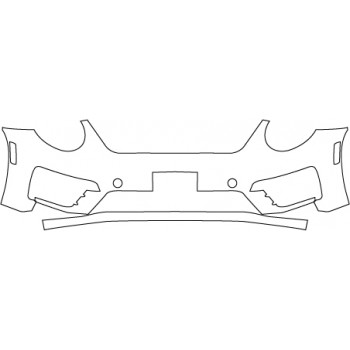 2015 VOLKSWAGEN BEETLE R-LINE  Bumper With Plate Cut-out