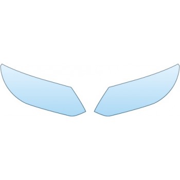 PAINT PROTECTION KIT - 2015 VOLKSWAGEN TIGUAN R-LINE  HEADLIGHTS (R-LINE) - PRECUT PPF CLEAR BRA WRAP