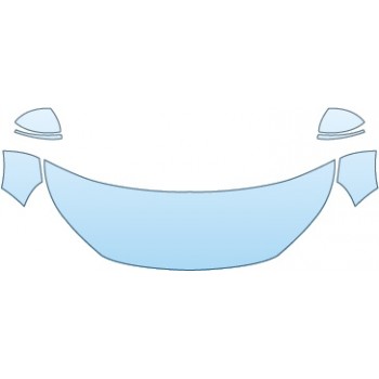 PAINT PROTECTION KIT - 2014 VOLKSWAGEN TIGUAN R-LINE  HOOD FENDERS MIRRORS (30 INCH R-LINE) - PRECUT PPF CLEAR BRA WRAP