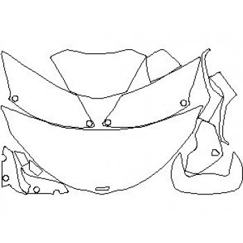 2015 DUCATI DIAVEL Full Kit INVISIBLEMASK - 3M PAINT PROTECTION