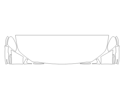 2024 ACURA MDX ADVANCE PACKAGE HOOD FENDERS MIRRORS 24 INCH - (WRAPPED EDGES)